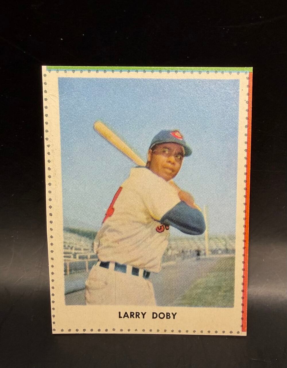 1955 Golden Stamps Cover Larry Doby Cleveland Baseball Card HOF Guardians, MLB